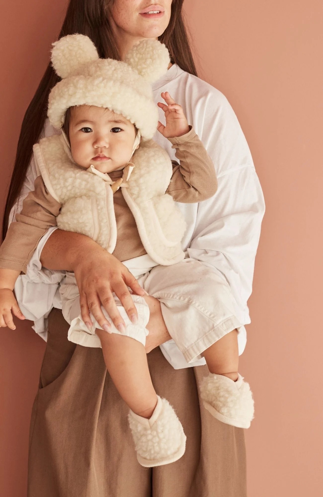 Тапочки для малыша (6-12 месяцев) / Milk Booties (Size M)