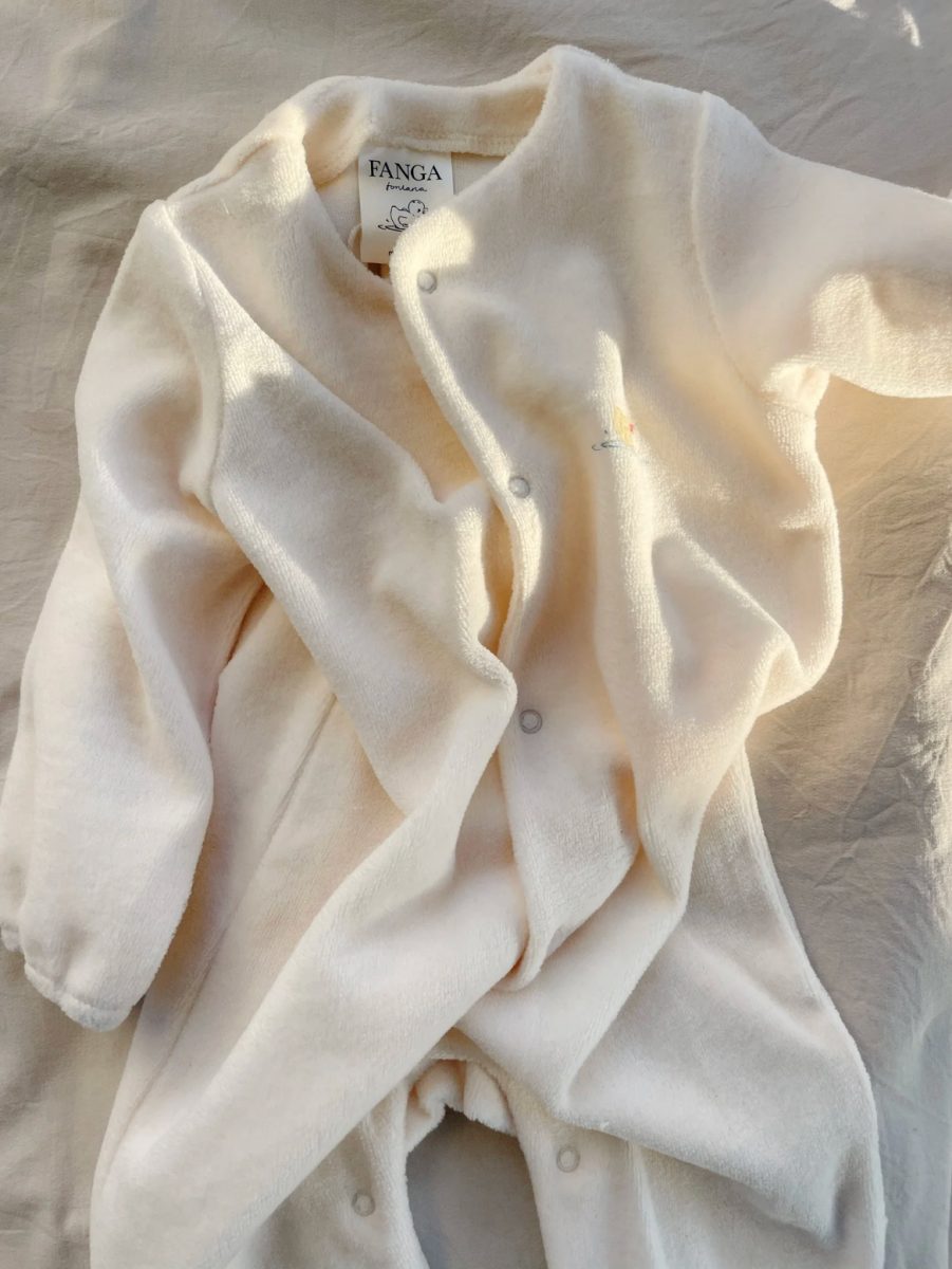 Комбинезон для новорожденного 1-3 мес Elu  / Elu Onesie (Antique White)