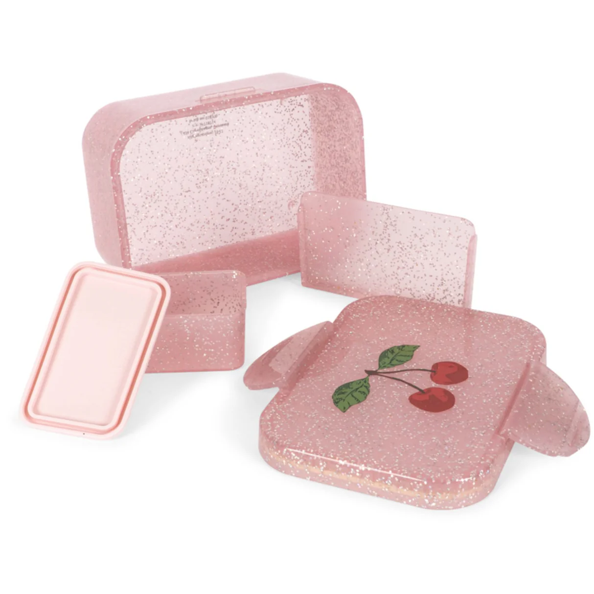Ланч бокс с разделителем - Cherry Glitter / Lunch Box Cherry Glitter