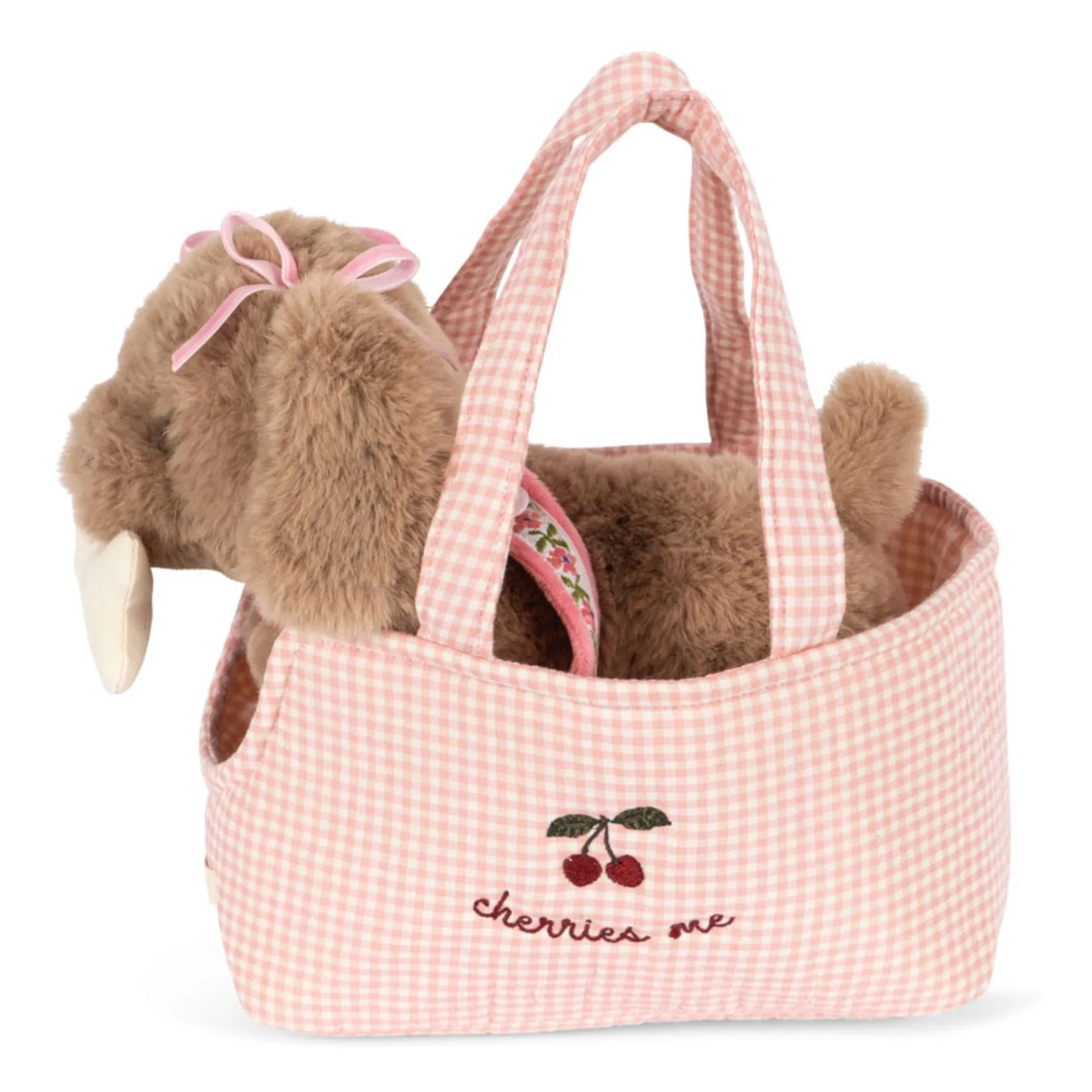 Мягкая игрушка щенок Maude в сумке / Maude Puppy in Basket (Pink)