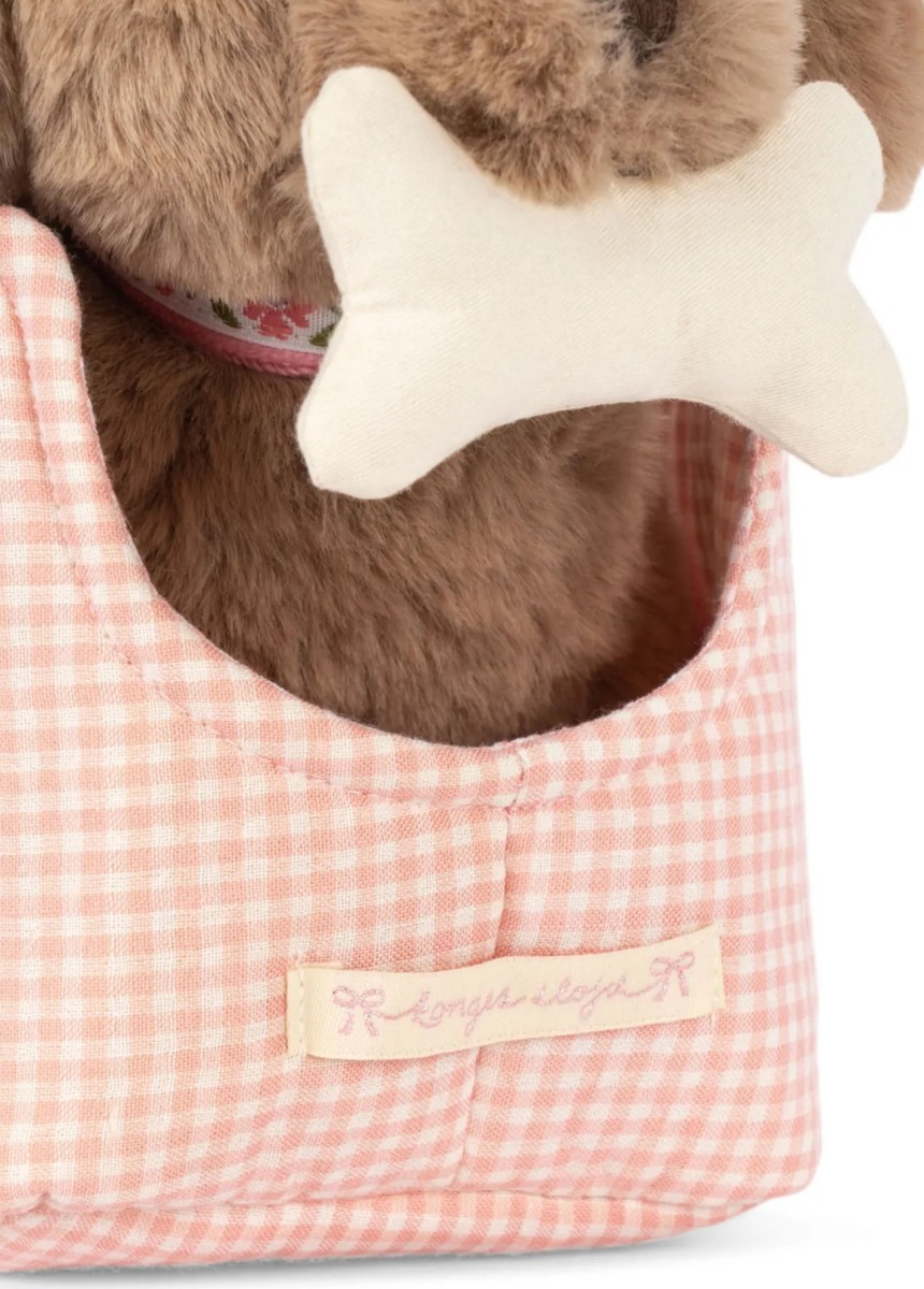 Мягкая игрушка щенок Maude в сумке / Maude Puppy in Basket (Pink)