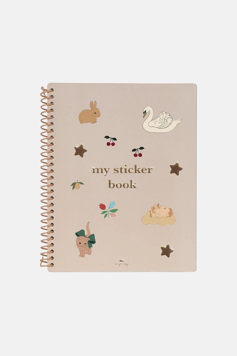 Стикербук - книжка с наклейками (Розовая) / Sticker Book Blush