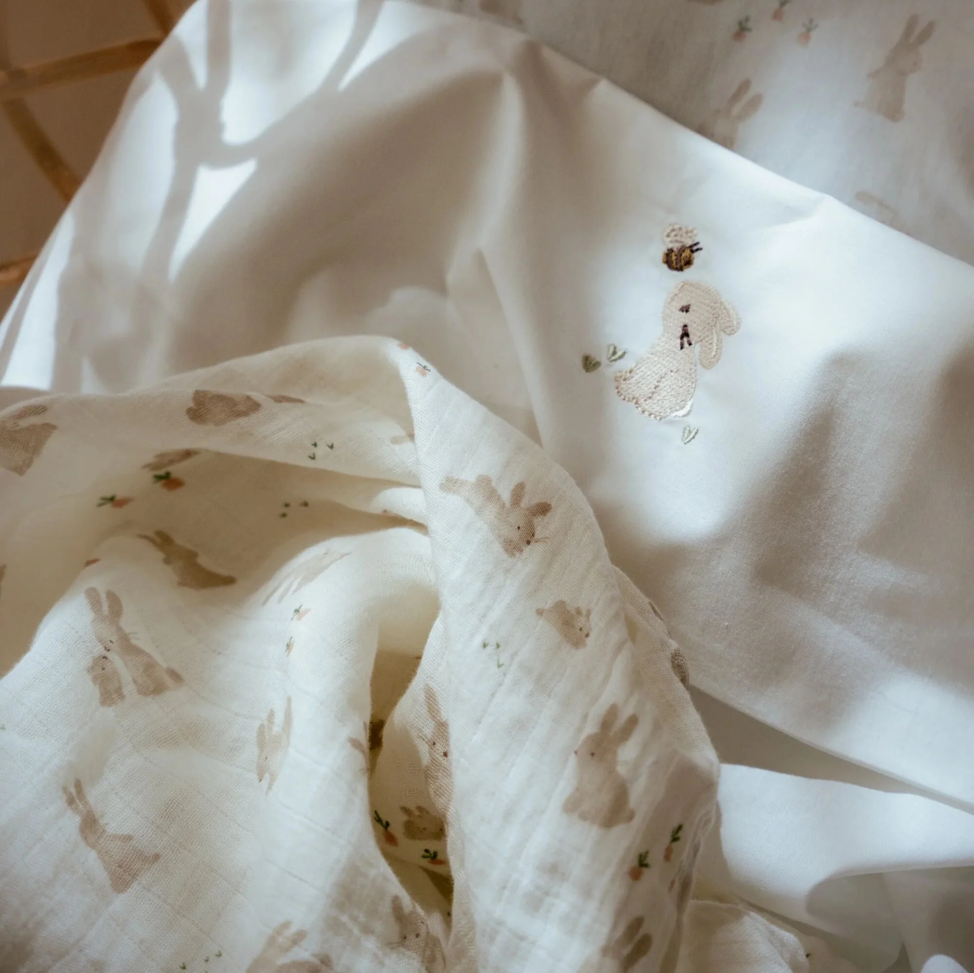 Муслиновая пелёнка Baby Bunny / Swaddle (120cm, Newborn Naturals)