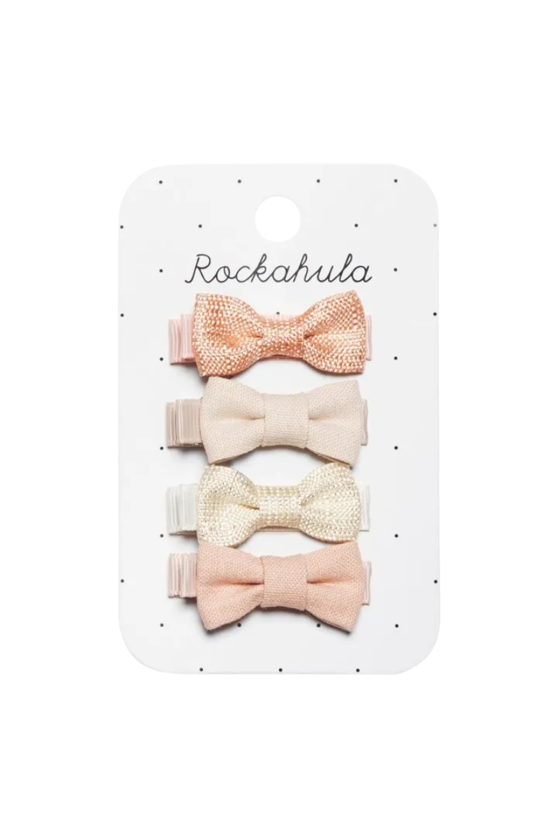 Заколки для волос Бантики / Set of 4 Bow Clips (Pink)