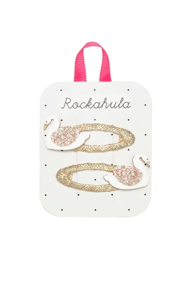 Заколки для волос Лебедь / Swan Hair Clips (Gold)