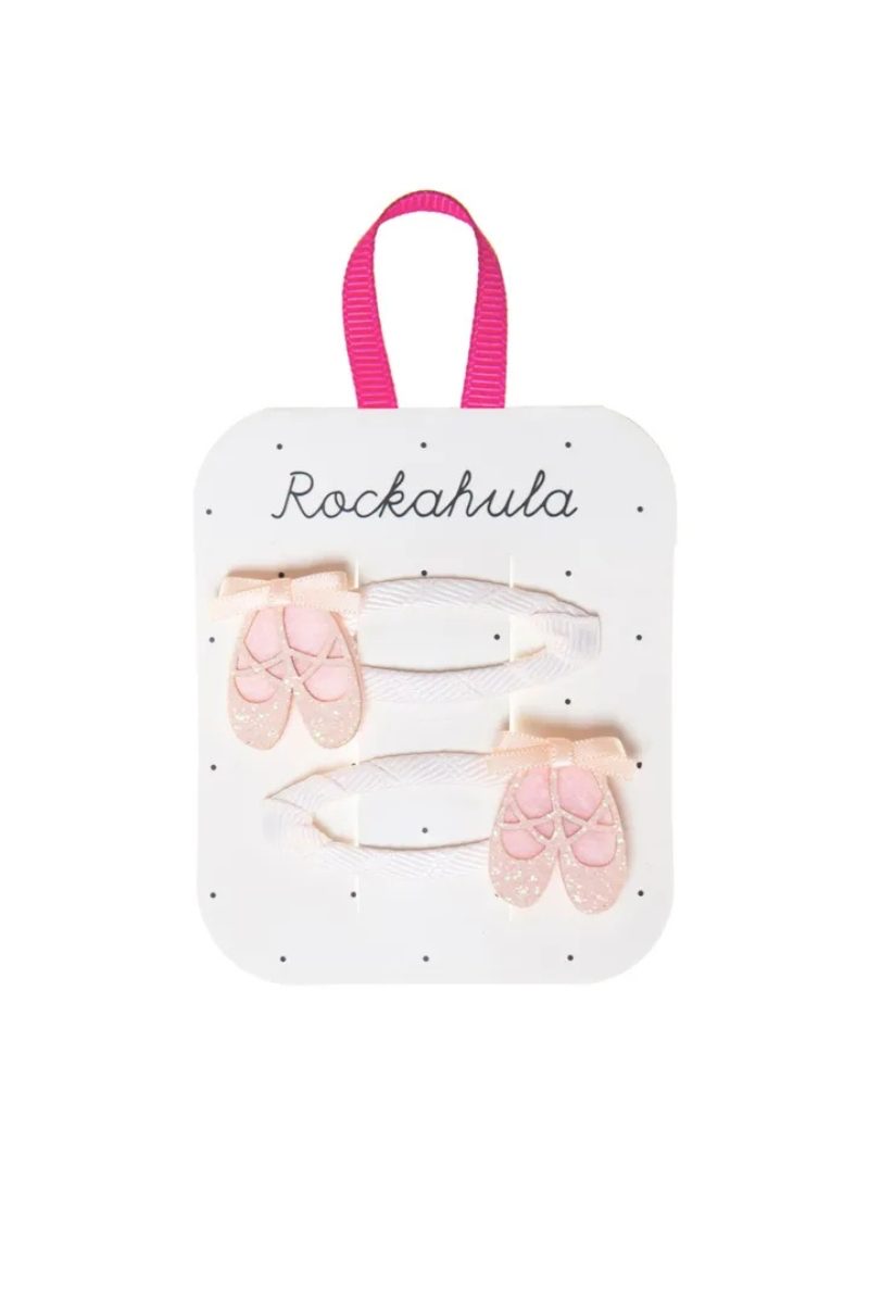 Заколки для волос Пуанты / Ballerina Hair Clips (Powder Pink)