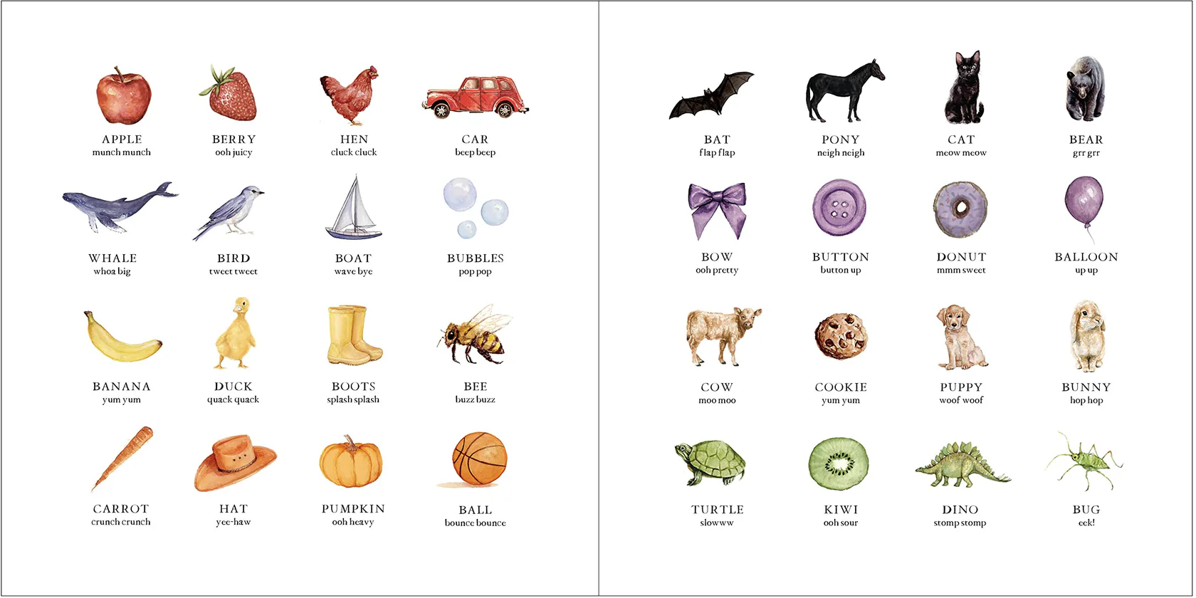 Книга первых слов и цветов / Wishy Washy: A Book of First Words & Colors